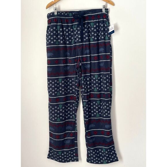 Lucky Brand Men's Fleece Pajama Pants Size Large Holiday Festive NEW k18 - Picture 3 of 11
